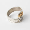 14k Gold & Sterling Silver Eagle Wrap Ring by Agnes Seaweed Wisden ('Namgis)