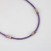 Beaded Amethyst Necklace with Faceted Bicolour Ametrine