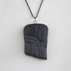 Argillite Wing Pendant by Melanie Russ (Haida)