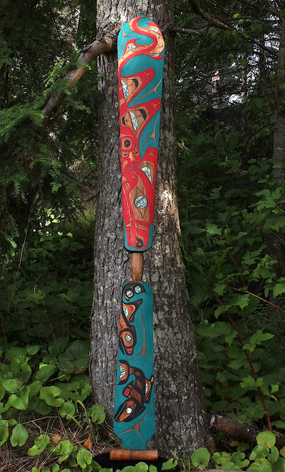 "The Hunt" (Wasgo) Red Cedar Paddle by Billy NC Yovanovich (Haida)