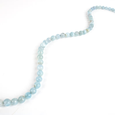 Locally made blue topaz beaded necklace