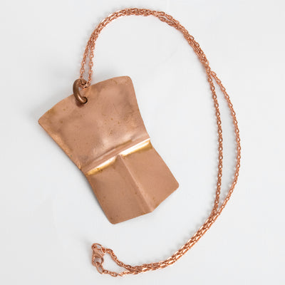 Copper pendant with chain