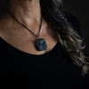 Eagle_argillite pendant worn by local model