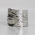 Wide Sterling Silver Eagle Wrap Ring by James Sawyer (Haida) - Ring size 11+