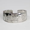 Sterling Silver Orca Bracelet by Ding Hutchingson (Haida)