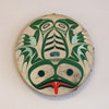 Hlk’yáan K’ustáan (Frog) Drum by Danielle Louise Allard (Haida)