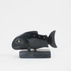 Argillite Salmon Carving by Amy Edgars (Haida)