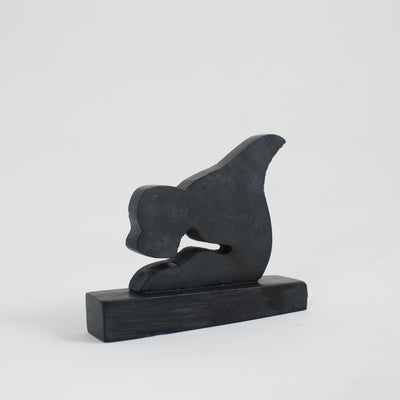 Argillite Orca Carving by Amy Edgars (Haida)