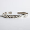 Sterling Silver Raven Bracelet by James Sawyer (Haida)