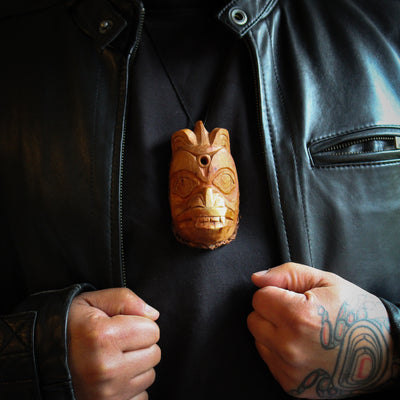 Supernatural Sea Grizzly Pendant by Billy NC Yovanovich (Haida)