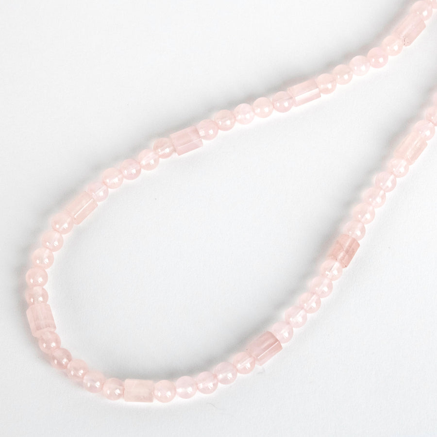 Rose Quartz Beaded Necklace