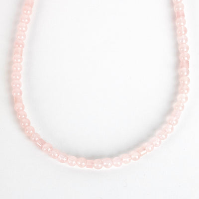 Beaded Rose Quartz Necklace