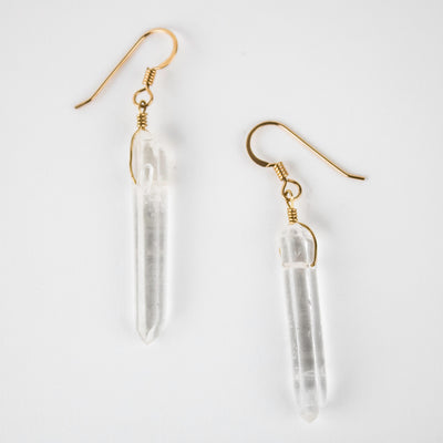 Quartz Crystal Earrings