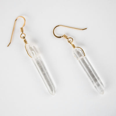 Quartz Crystal Earrings