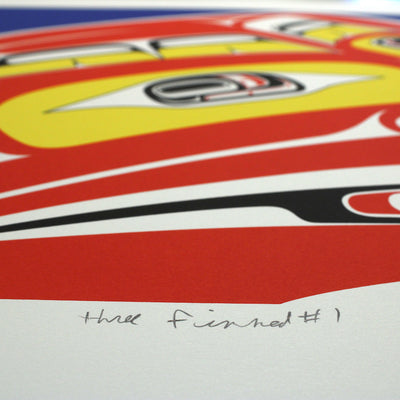 Three Finned #1 by Reg Davidson (Haida)