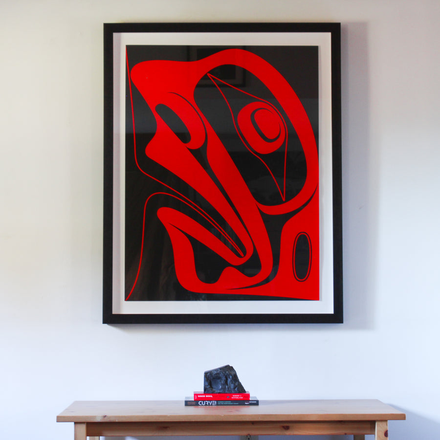 Sea Anemone Limited Edition Print by Robert Davidson (Haida) - Framed