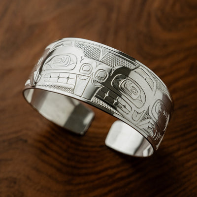 Silver Beaver Bracelet by Ding Hutchingson