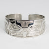 Sterling Silver Eagle Bracelet by Ding Hutchingson (Haida)