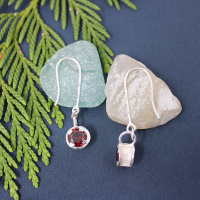 Garnet-Salmon-Bone-Earrings-1