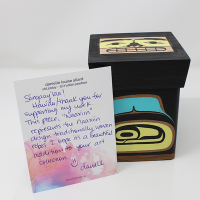 Naaxiin Cedar Bentwood Box by Danielle Louise Allard, Haida