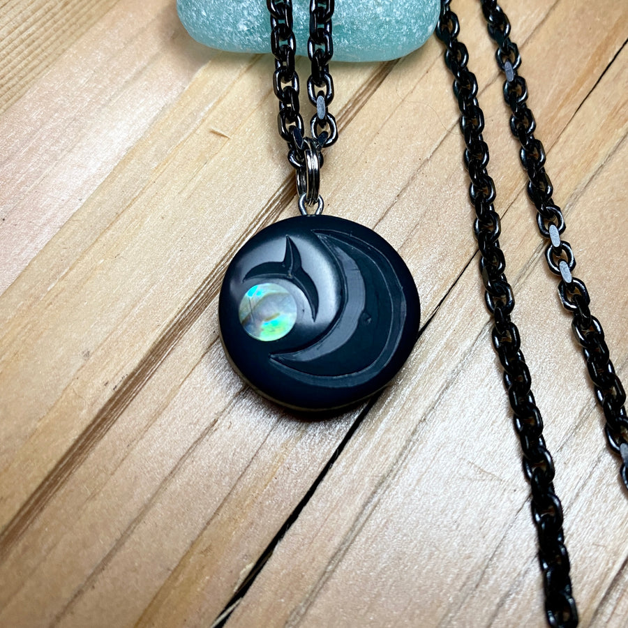 Argillite Salmon Egg Pendant