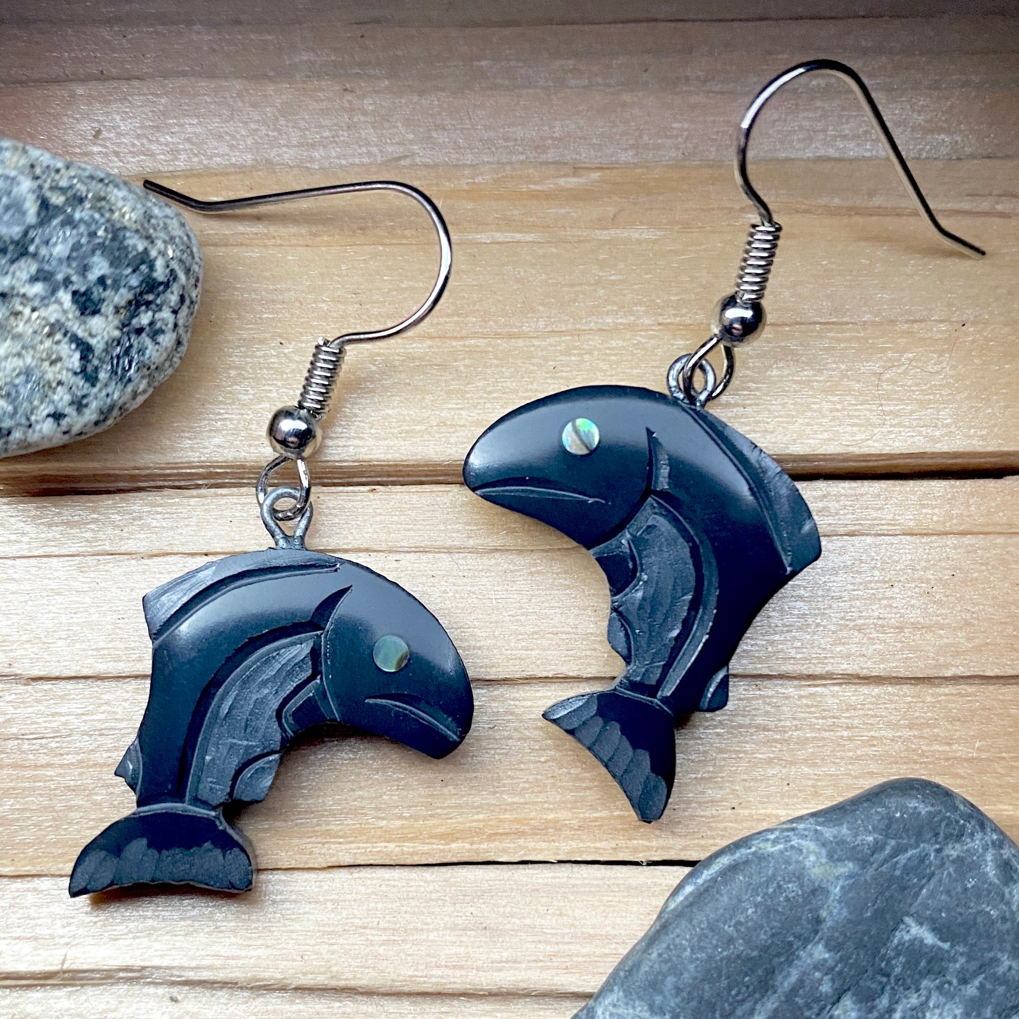 Salmon earrings deals