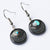 Argillite Salmon Egg Earrings by Amy Edgars (Haida)