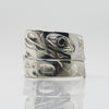 Silver Haida Bear Wrap Ring